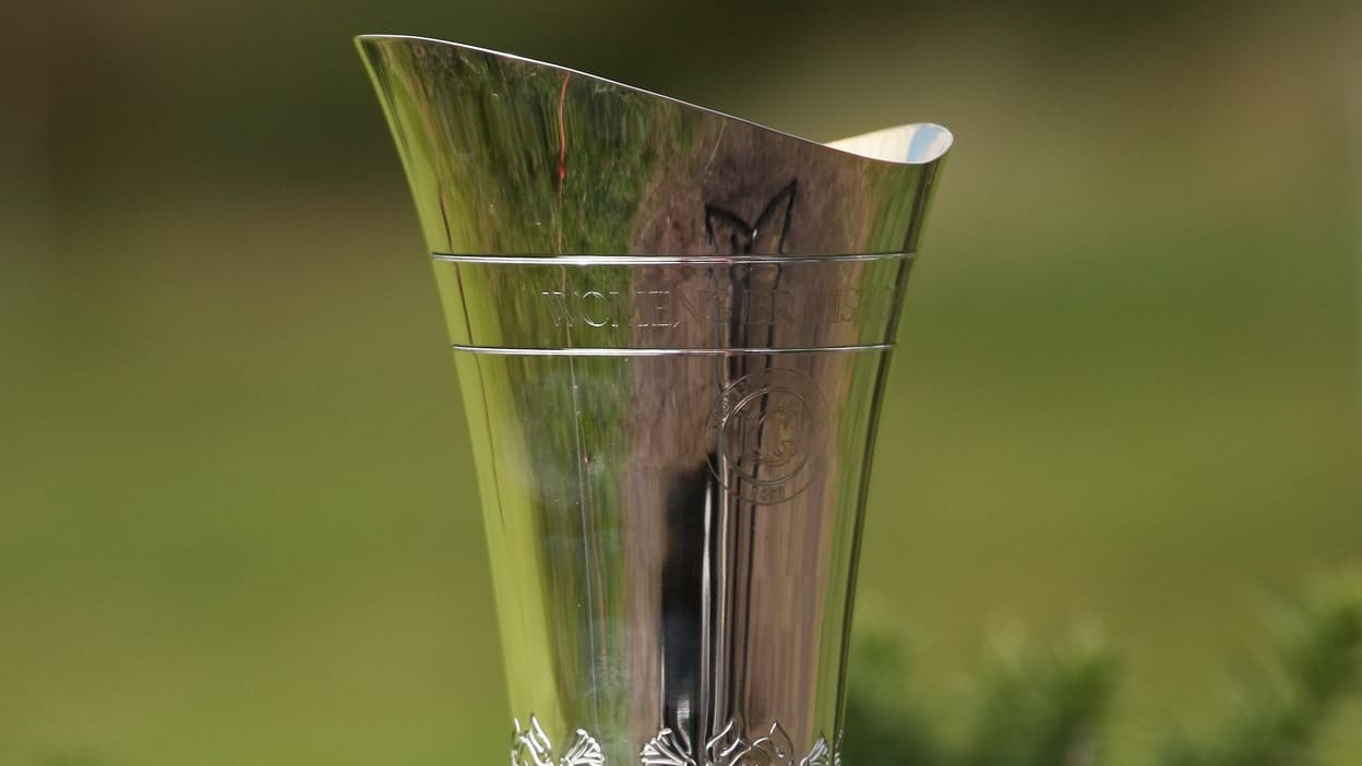 The Women's British Open perpetual trophy, pictured in 2010 at Royal Birkdale.